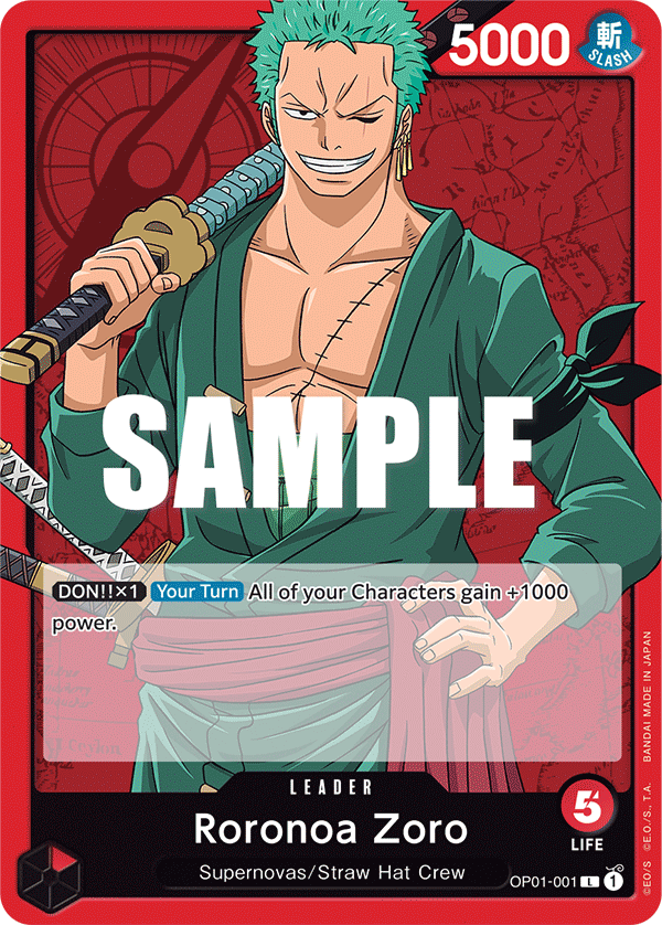 OP01-001 - Roronoa Zoro (Leader)