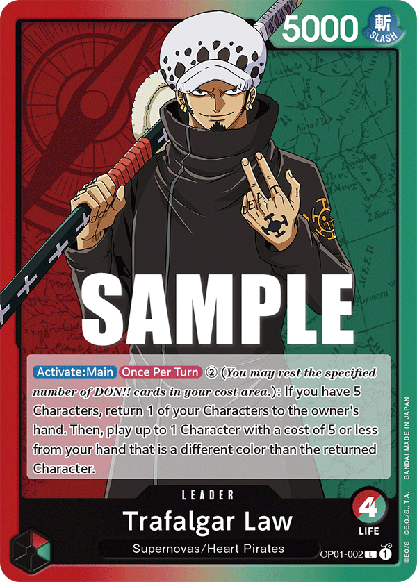 OP01-002 - Trafalgar Law (Leader)