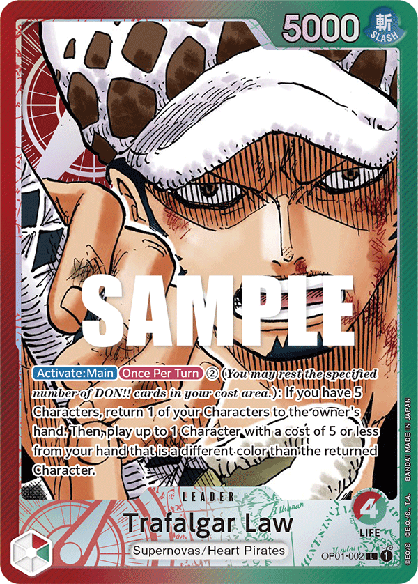 OP01-002 - Trafalgar Law (Leader) (Alt Art)