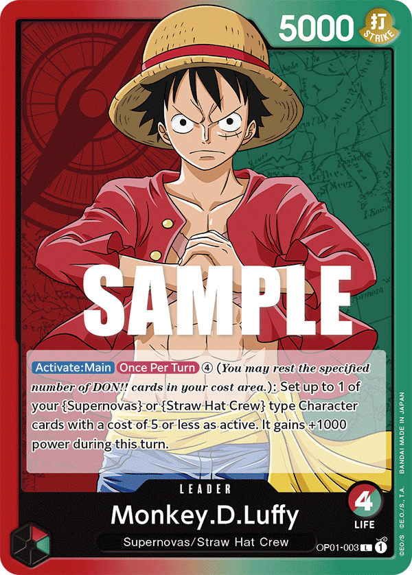 OP01-003 - Monkey.D.Luffy (Leader)