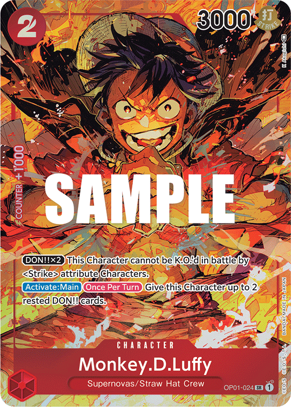 OP01-024 - Monkey.D.Luffy (SR) (Alt Art)