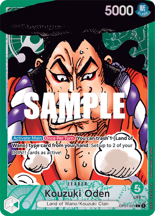 OP01-031 - Kouzuki Oden (Leader) (Alt Art)