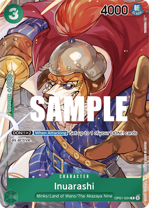 OP01-034 - Inuarashi (Alt Art)