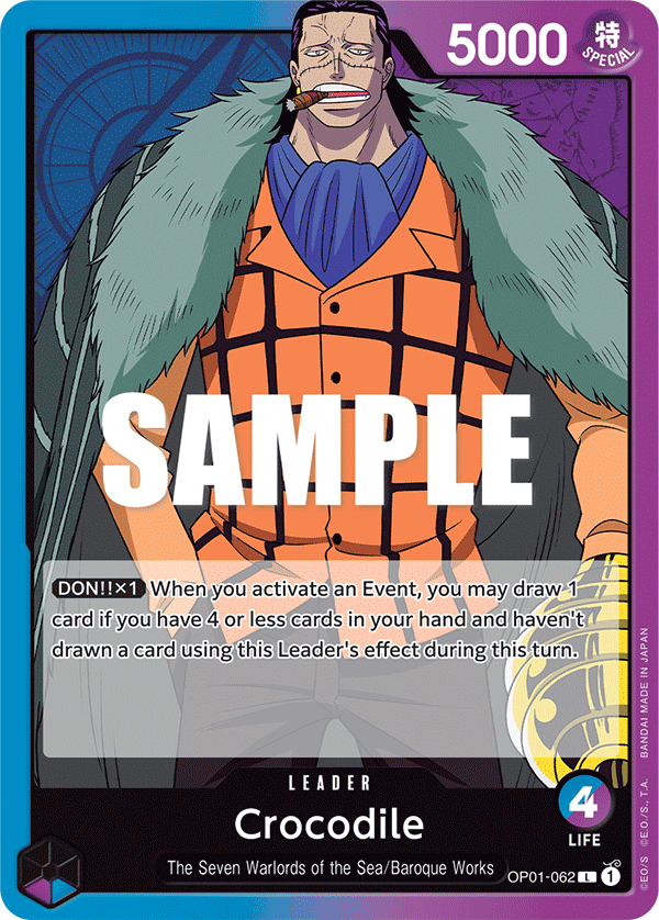 OP01-062 - Crocodile (Leader)