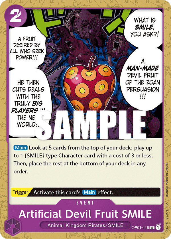 OP01-116 - Artificial Devil Fruit SMILE