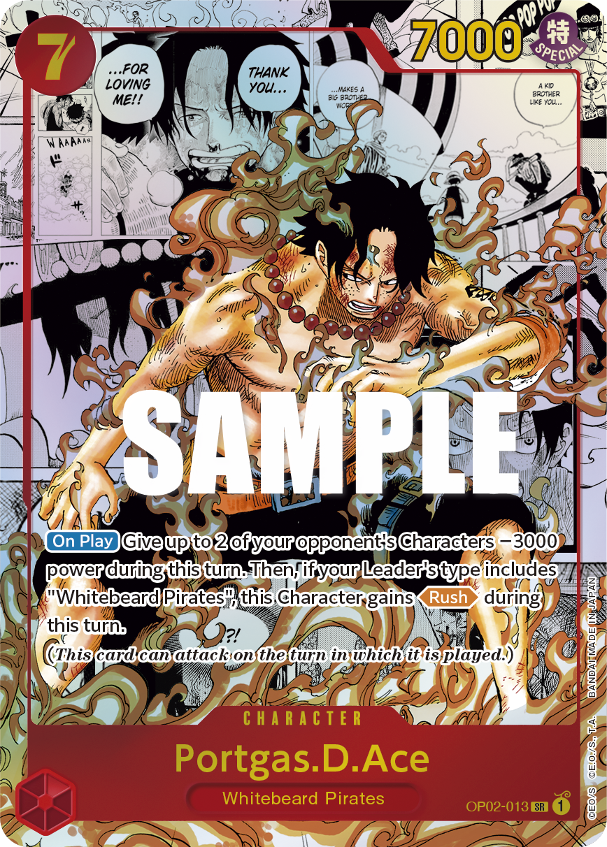 OP02-013 - Portgas.D.Ace (SR) (Alt Art) (Manga Rare)