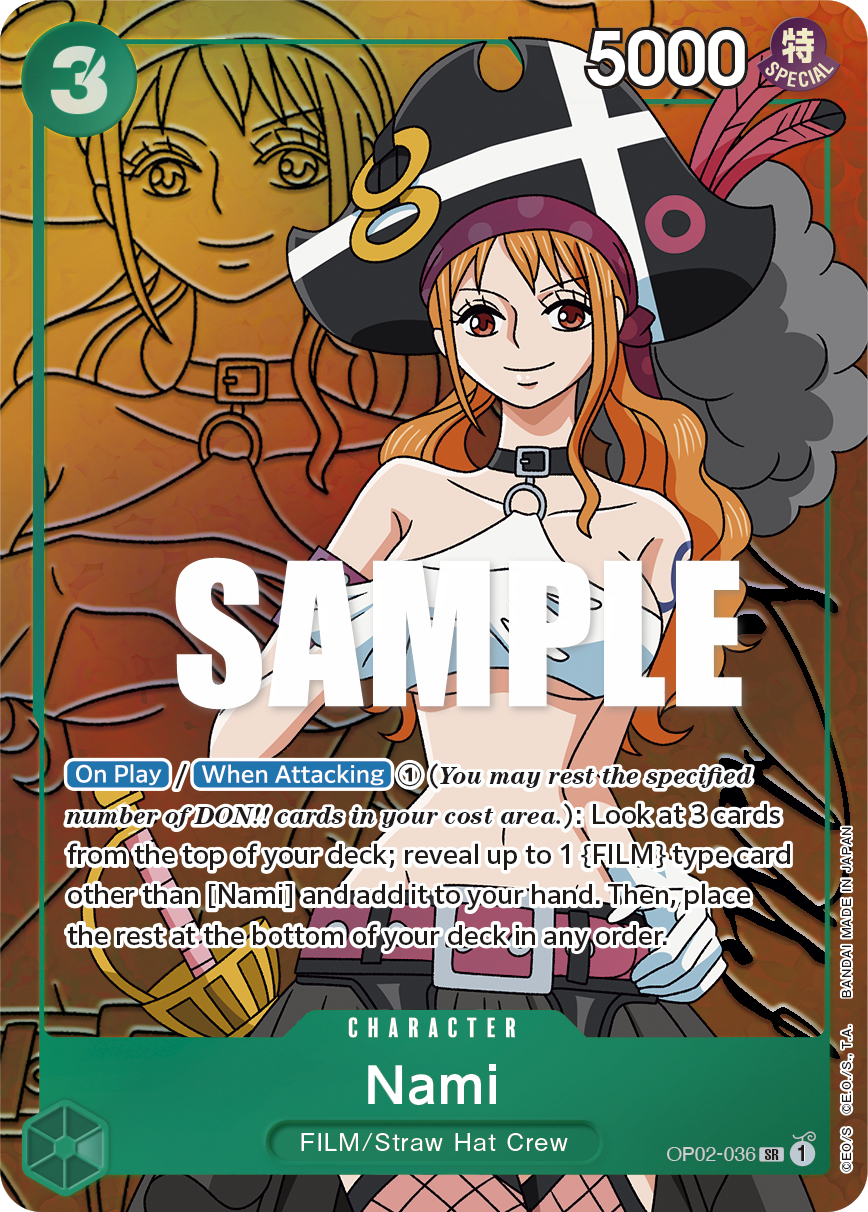 OP02-036 - Nami (SR) (Alt Art)