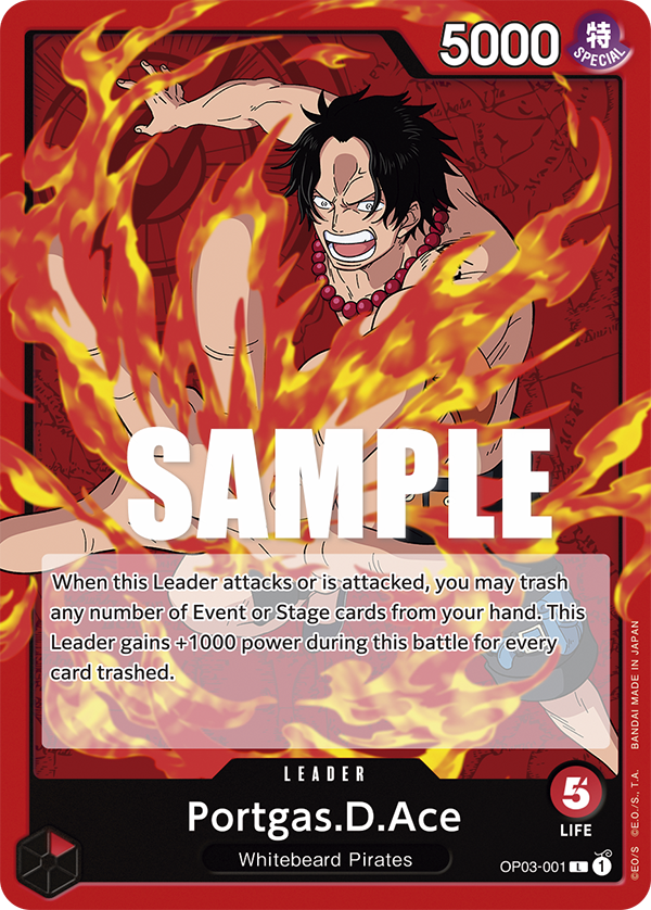 OP03-001 - Portgas.D.Ace (Leader)