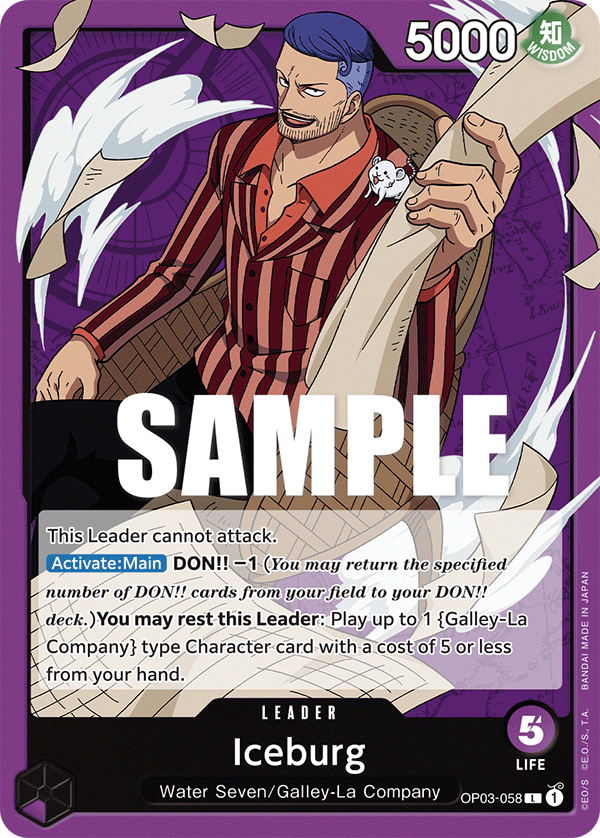 OP03-058 - Iceburg (Leader)