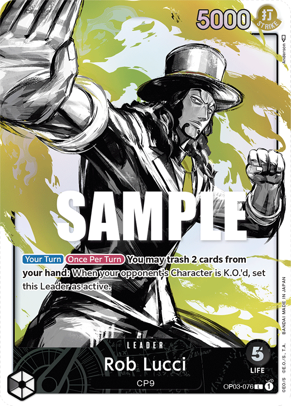 OP03-076 - Rob Lucci (Leader) (Alt Art)