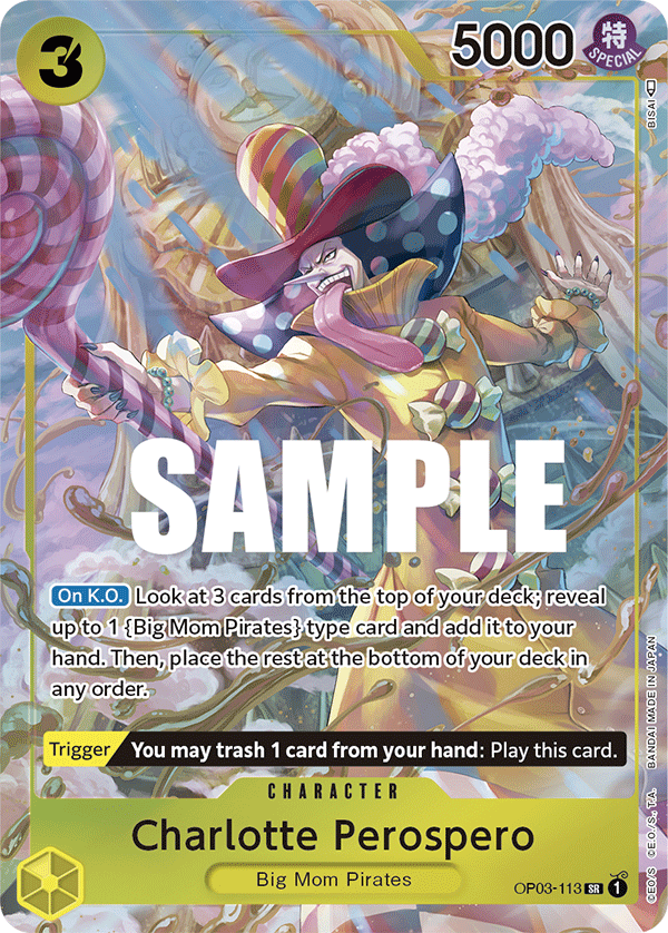 OP03-113 - Charlotte Perospero (SR) (Alt Art)