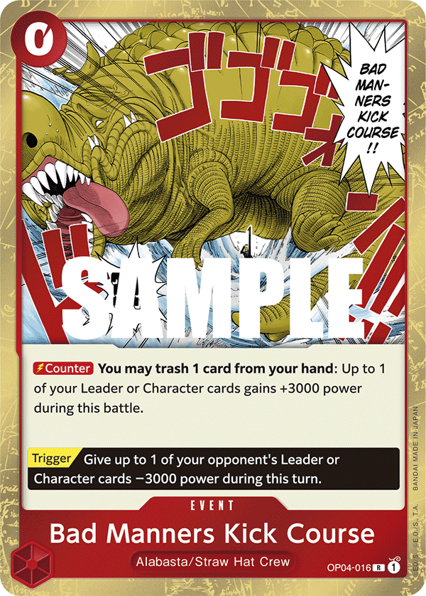 OP04-016 - Bad Manners Kick Course