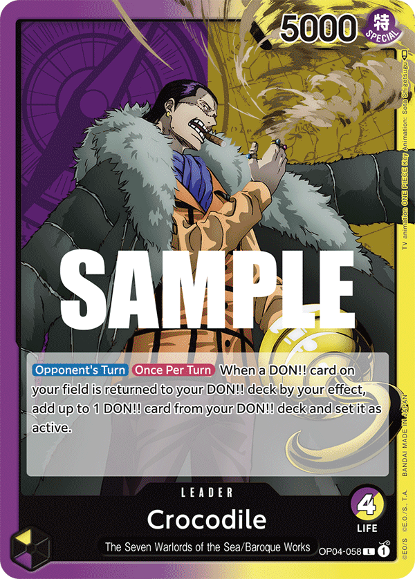 OP04-058 - Crocodile (Leader)