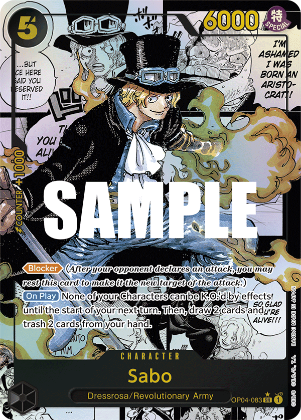 OP04-083 - Sabo (SR) (Alt Art) (Manga Rare)