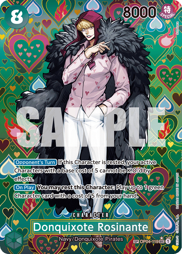 OP04-119 - Donquixote Rosinante (SEC) (Alt Art) (Special)