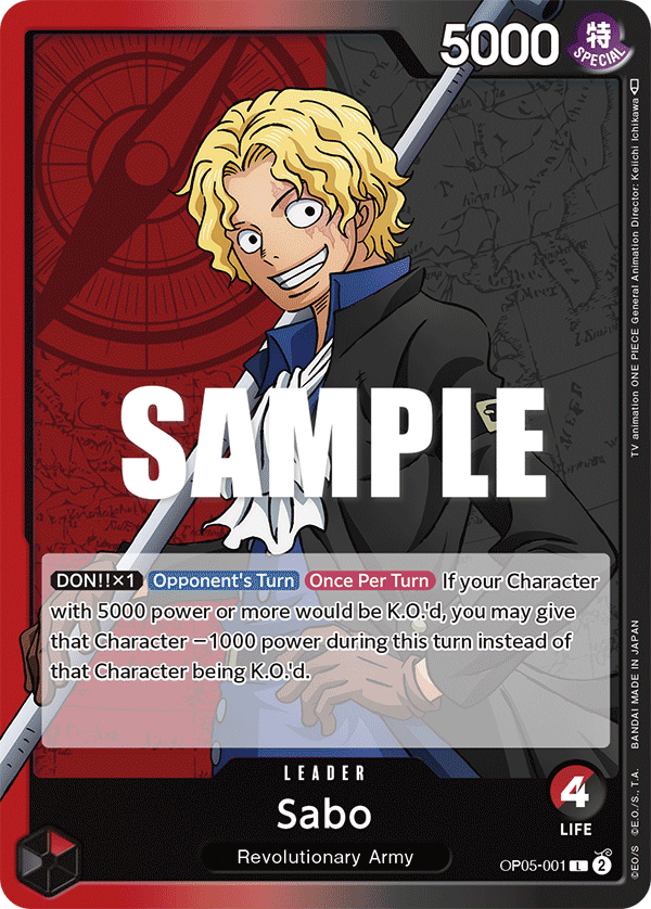 OP05-001 - Sabo (Leader)