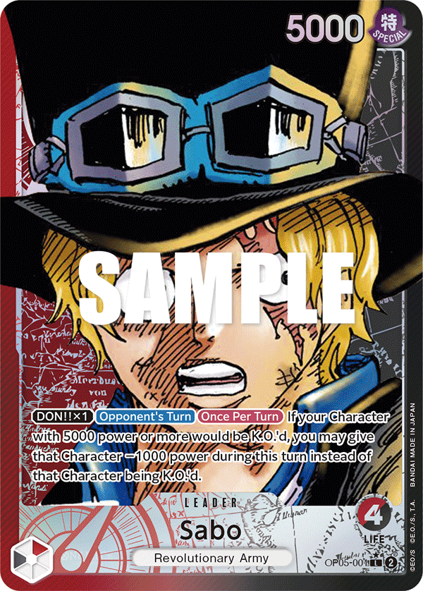 OP05-001 - Sabo (Leader) (Alt Art)