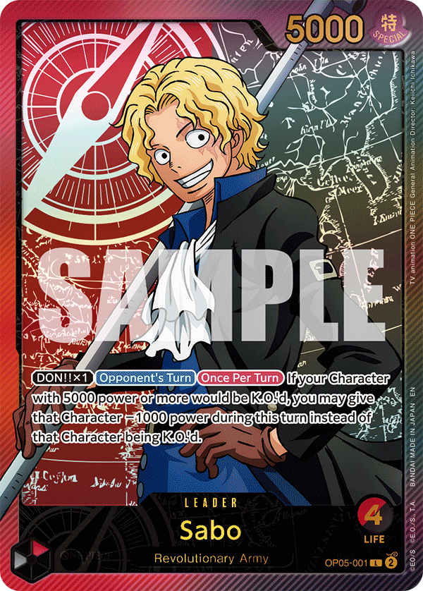 OP05-001 - Sabo (Leader) (Alt Art) (Special)