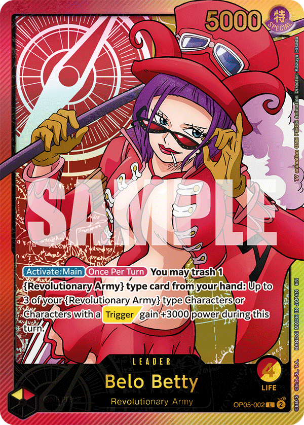 OP05-002 - Belo Betty (Leader) (Alt Art) (Special)