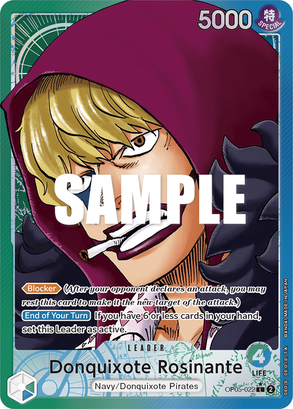 OP05-022 - Donquixote Rosinante (Leader) (Alt Art)