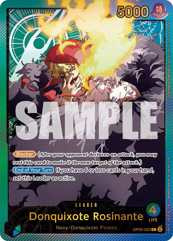 OP05-022 - Donquixote Rosinante (Leader) (Alt Art) (Special)