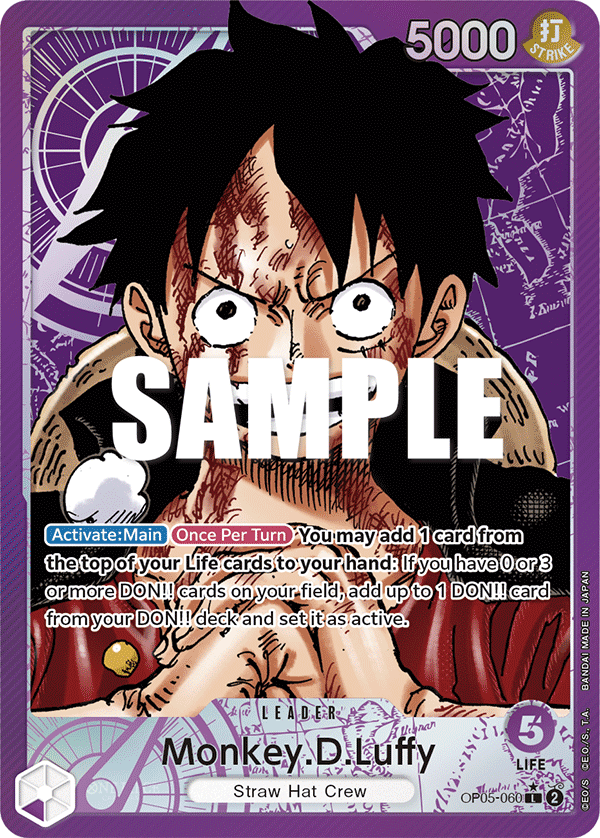 OP05-060 - Monkey.D.Luffy (Leader) (Alt Art)