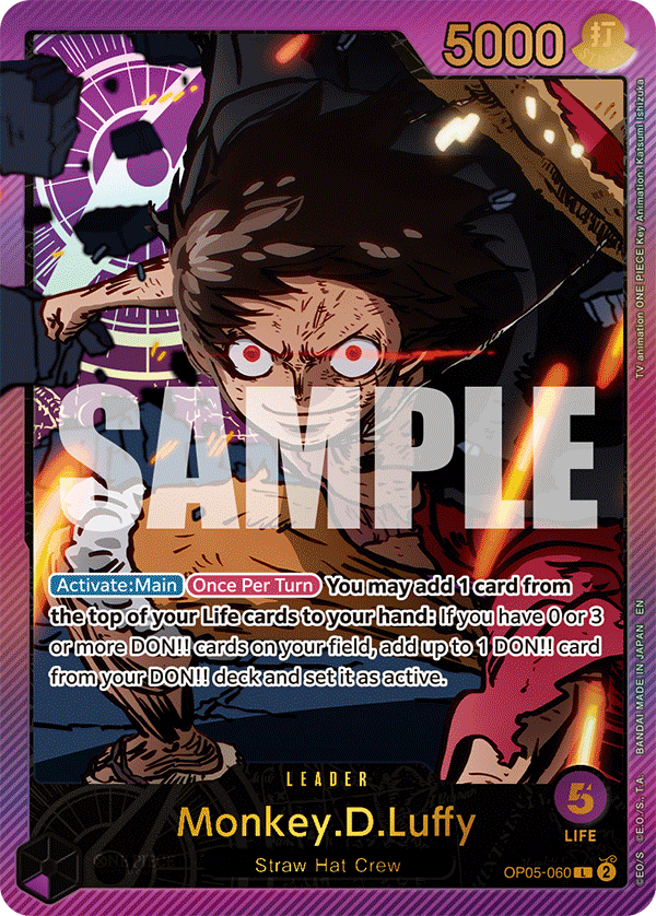 OP05-060 - Monkey.D.Luffy (Leader) (Alt Art) (Special)