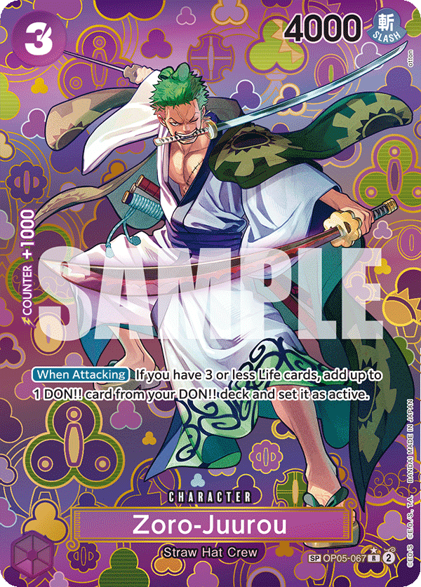 OP05-067 - Zoro-Juurou (Alt Art) (Special)
