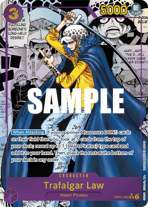 OP05-069 - Trafalgar Law (SR) (Alt Art) (Manga Rare)