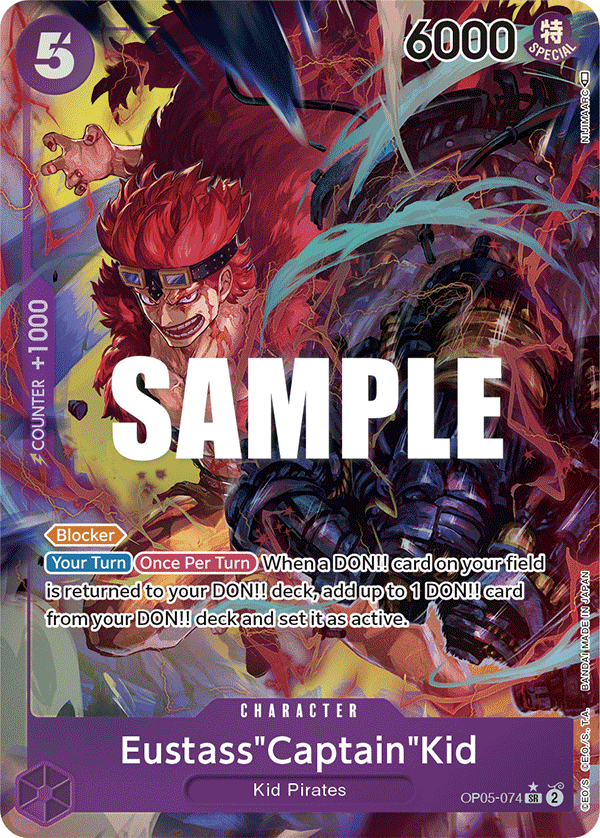 OP05-074 - Eustass"Captain"Kid (SR) (Alt Art)