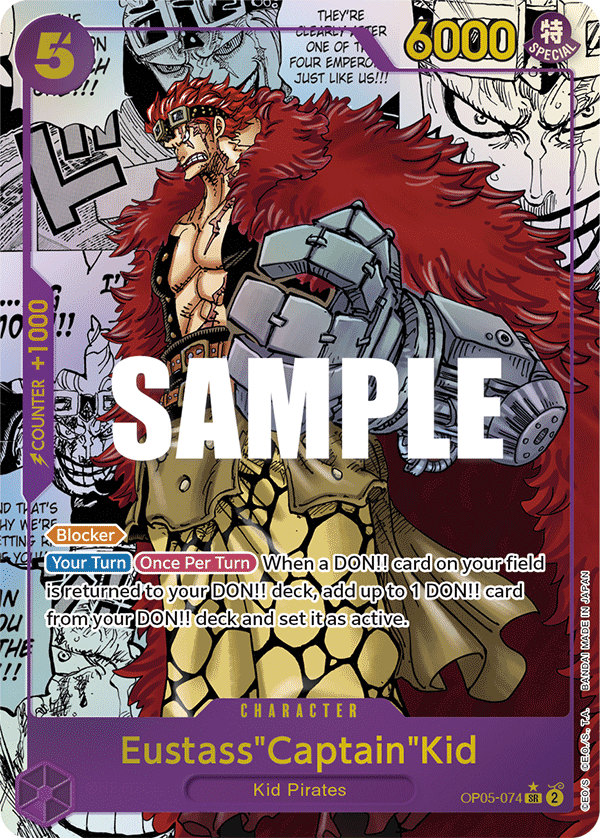 OP05-074 - Eustass"Captain"Kid (SR) (Alt Art) (Manga Rare)