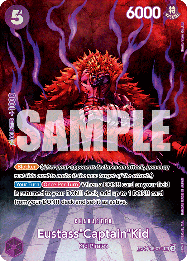OP05-074 - Eustass"Captain"Kid (SR) (Alt Art) (Special Card)