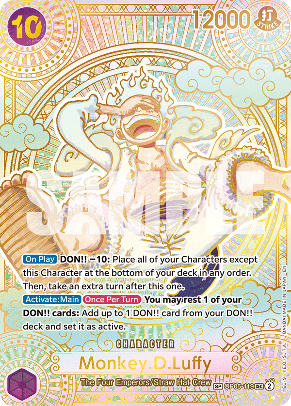 OP05-119 - Monkey.D.Luffy (SEC) (Alt Art) (Manga Rare) (Special Card) (Gold Version)