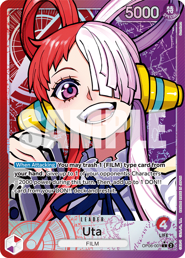 OP06-001 - Uta (Leader) (Alt Art)