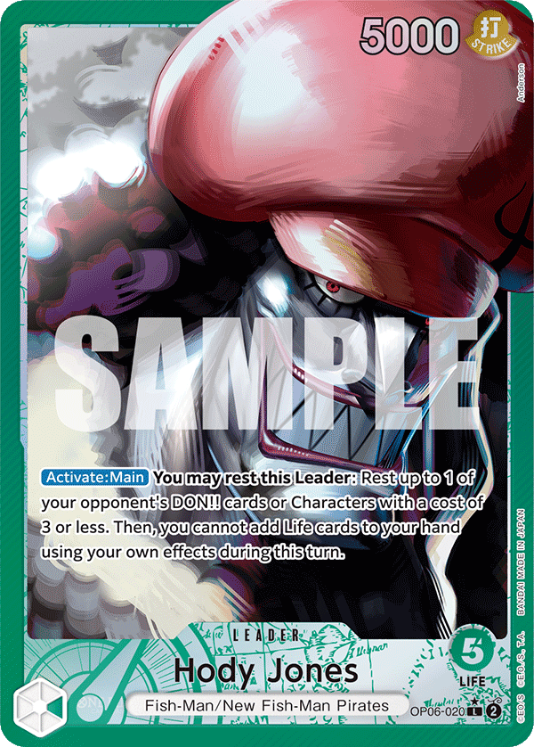 OP06-020 - Hody Jones (Leader) (Alt Art)