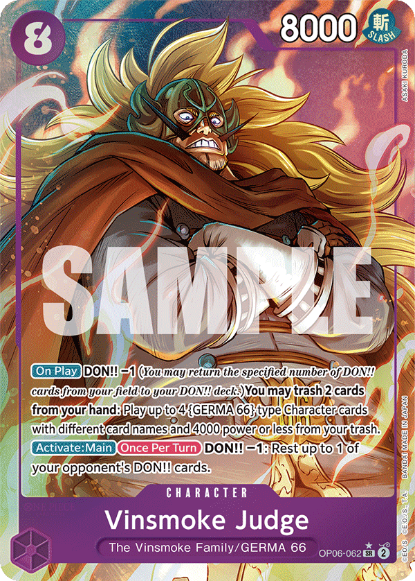 OP06-062 - Vinsmoke Judge (SR) (Alt Art)