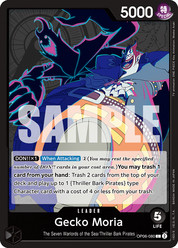 OP06-080 - Gecko Moria (Leader)