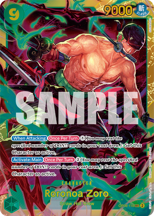 OP06-118 - Roronoa Zoro (SEC)