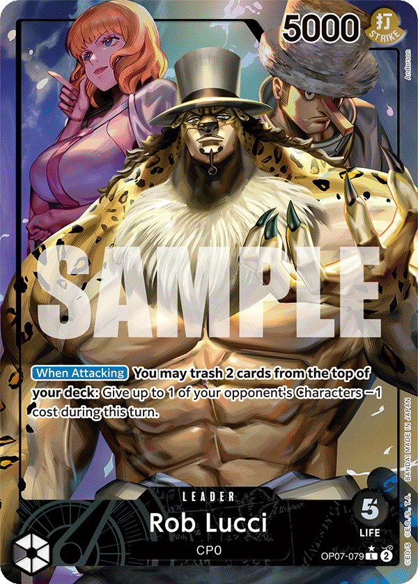 OP07-079 - Rob Lucci (Leader) (Alt Art)