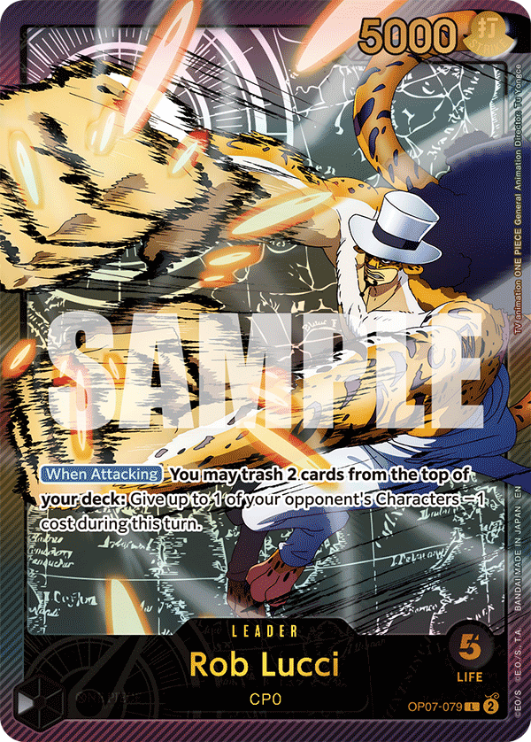 OP07-079 - Rob Lucci (Leader) (Alt Art) (Special)