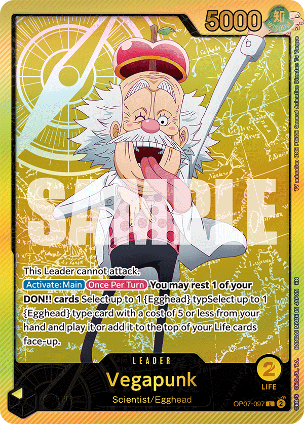 OP07-097 - Vegapunk (Leader) (Alt Art) (Special)