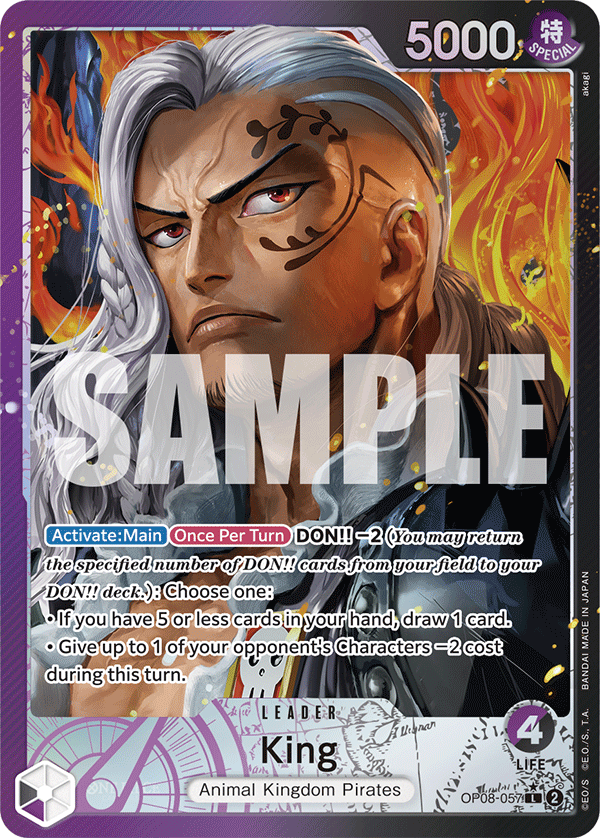 OP08-057 - King (Leader) (Alt Art)