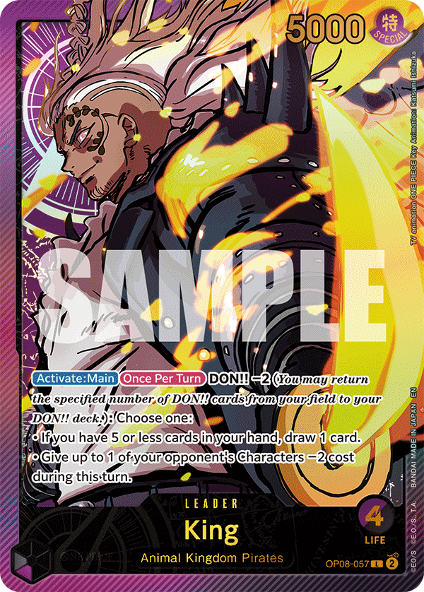 OP08-057 - King (Leader) (Alt Art) (Special)