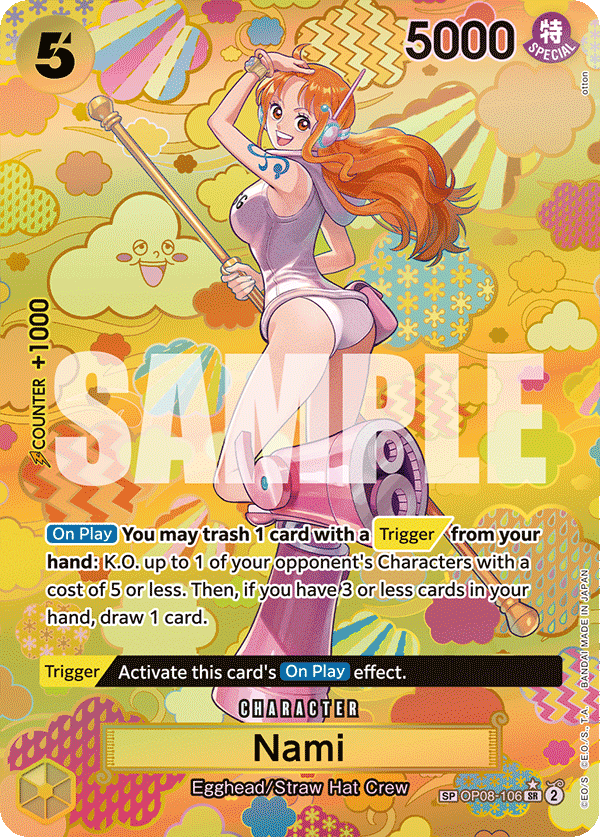 OP08-106 - Nami (SR) (Alt Art) (Special)
