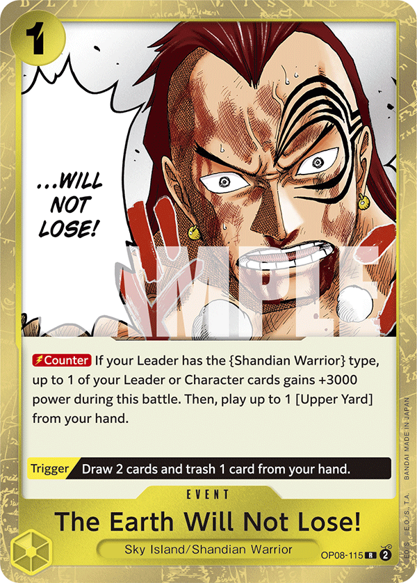 OP08-115 - The Earth Will Not Lose!