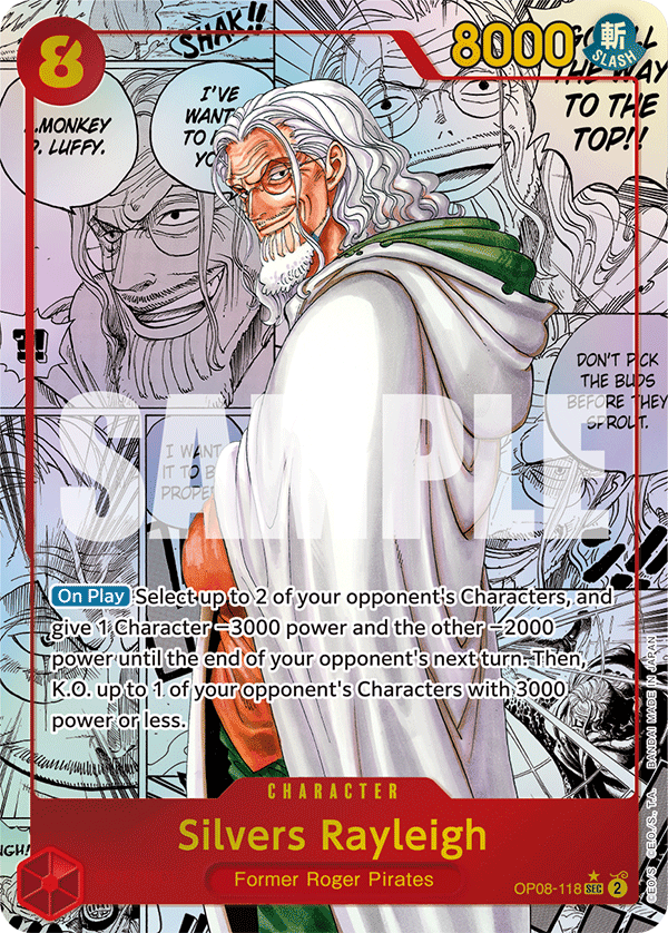 OP08-118 - Silvers Rayleigh (SEC) (Alt Art) (Manga Rare)