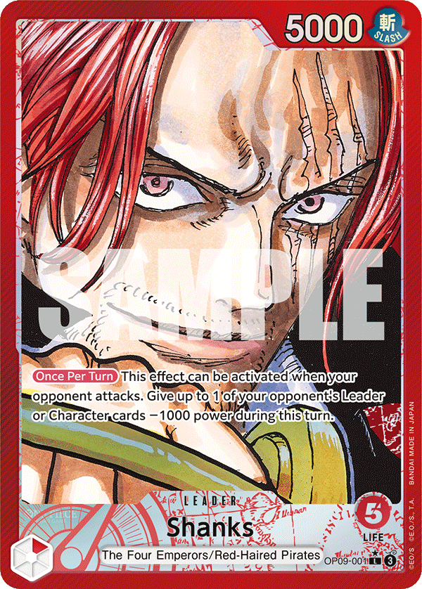 OP09-001 - Shanks (Leader) (Alt Art)
