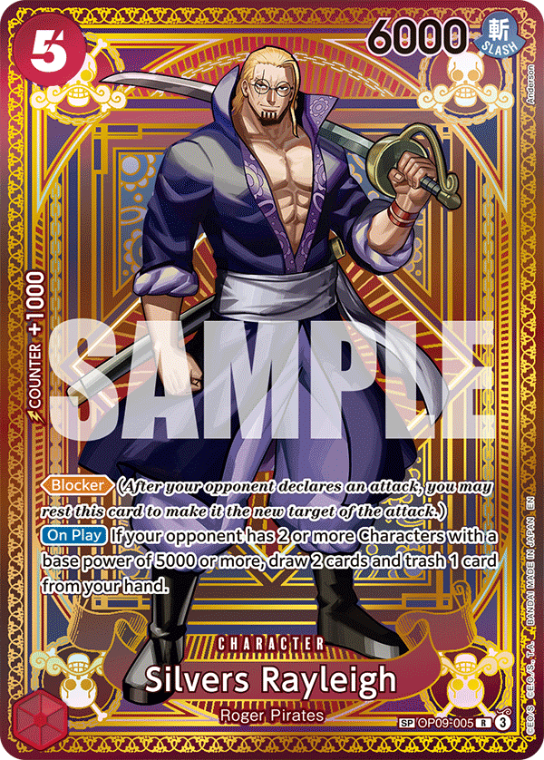 OP09-005 - Silvers Rayleigh (Alt Art) (Special Card)