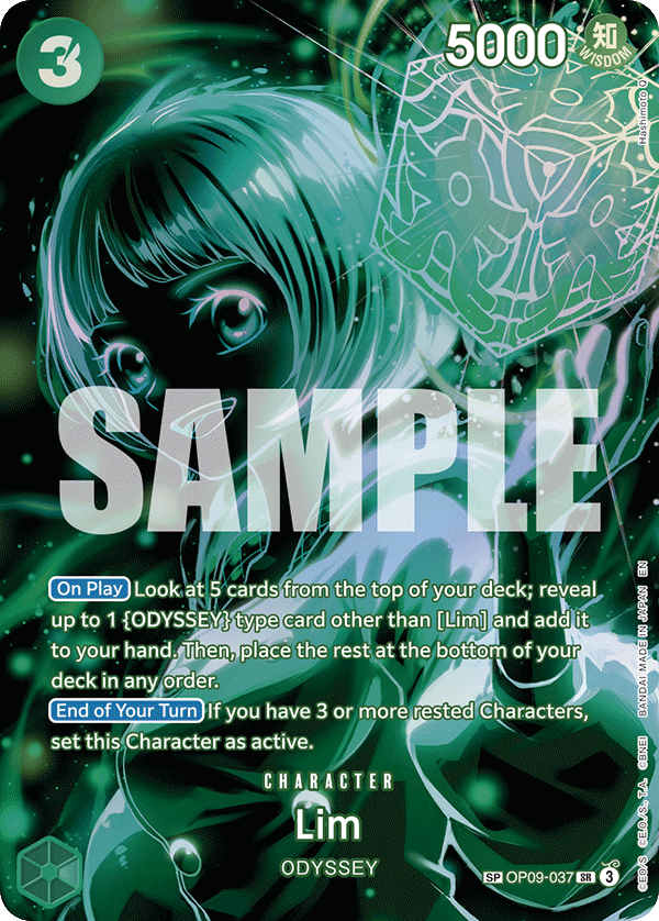 OP09-037 - Lim (SR) (Alt Art) (Special Card)
