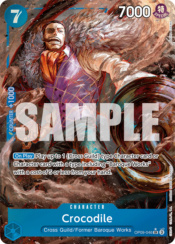 OP09-046 - Crocodile (SR) (Alt Art)